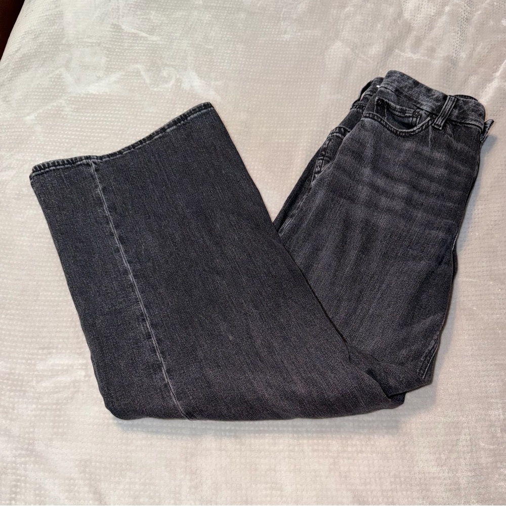 American Eagle Outfitters Women's Super High Waisted Wide Leg Jeans size 2